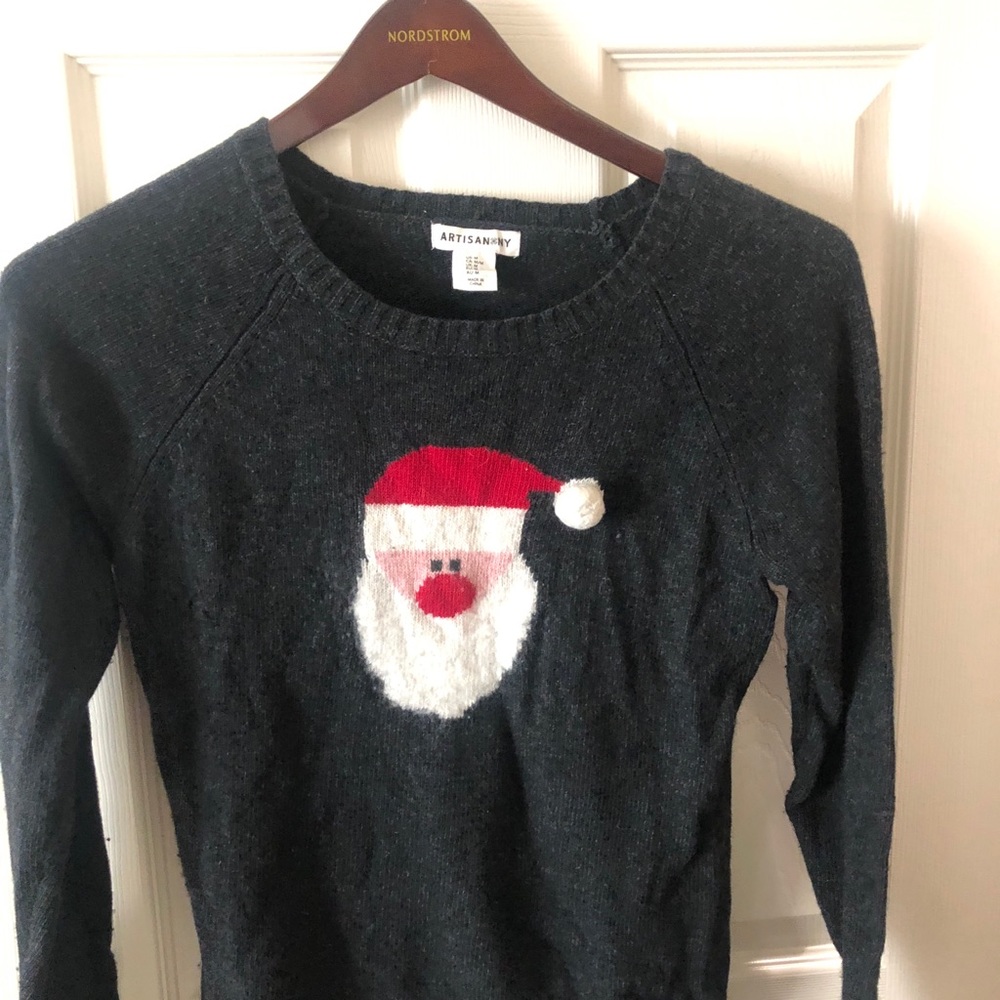 Santa grey sweater